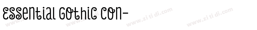 Essential Gothic Con字体转换